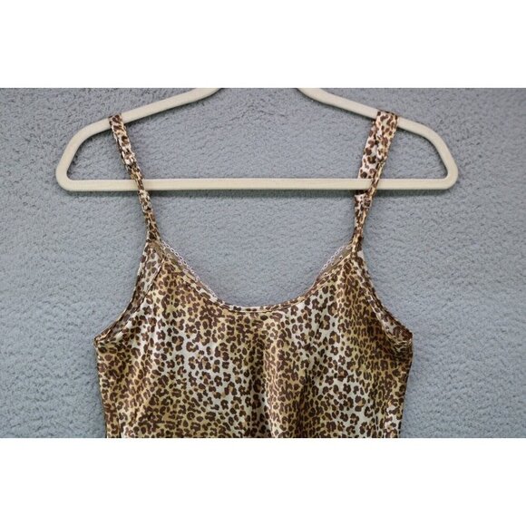 Kathryn Leopard Print Satin Pajama Set-Size Medium-Sleeveless - Picture 16 of 16